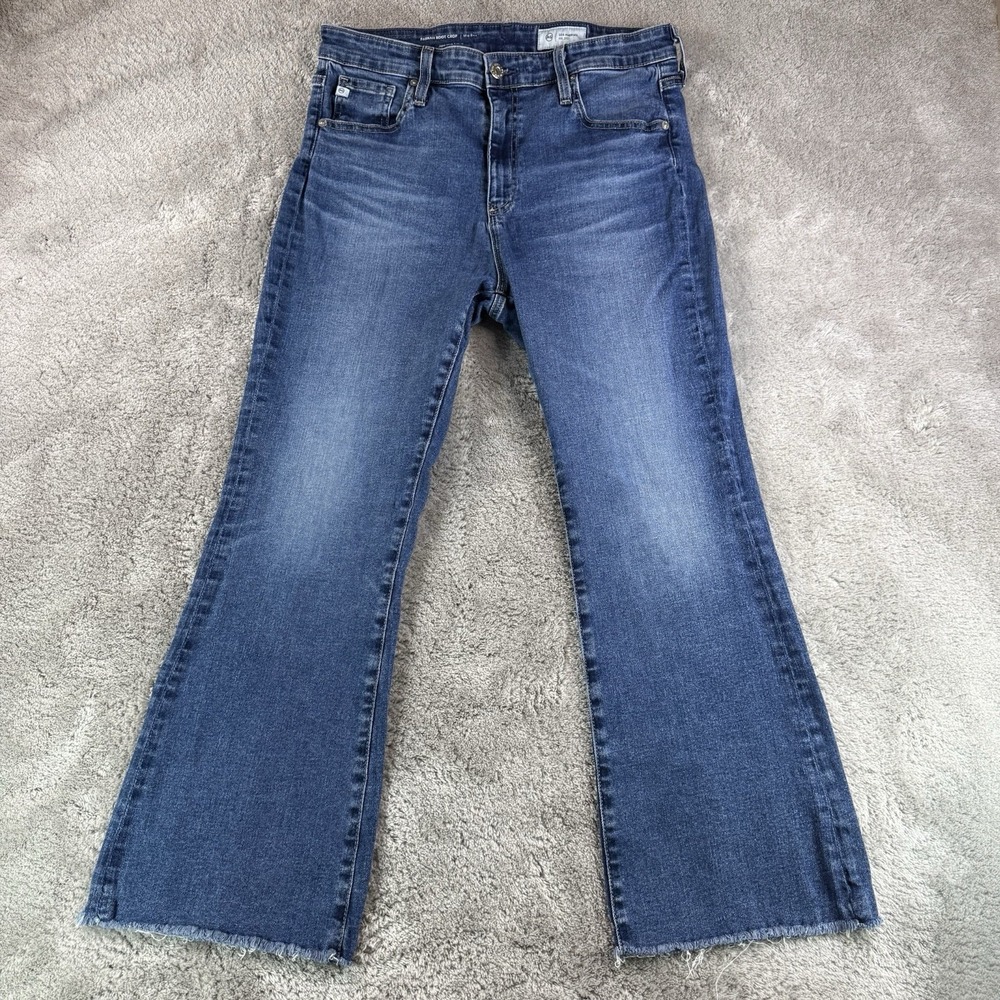 AG Adriano Goldschmied Farrah Boot High Rise Dark Wash Denim Jeans 32x27